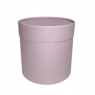 Коробка круглая, 13,5*13,5 см,цвет лиловый